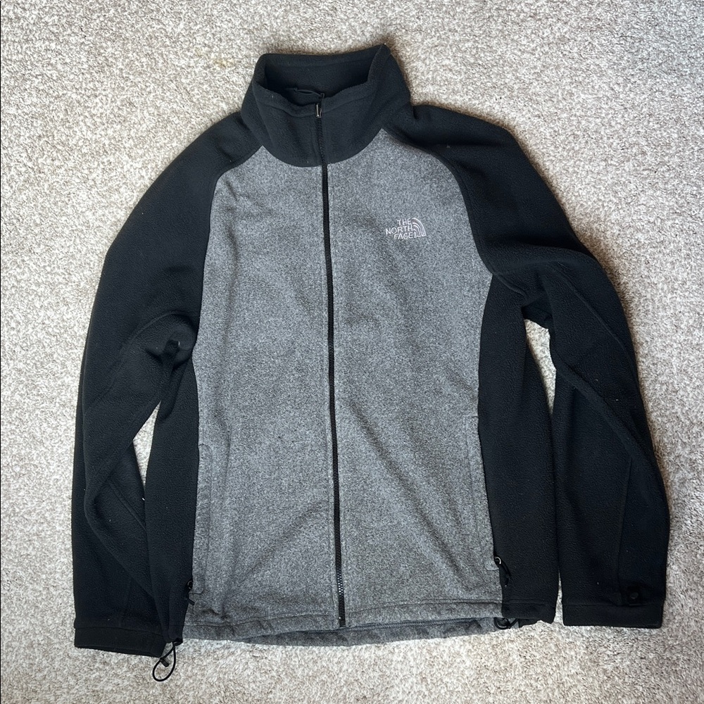 The North Face Men's Black and Gray light Weight Fleece Jacket
